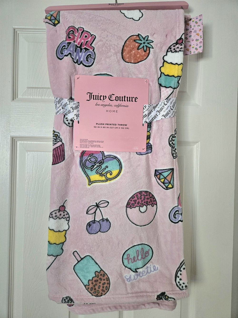 Juicy Couture Plush Throw